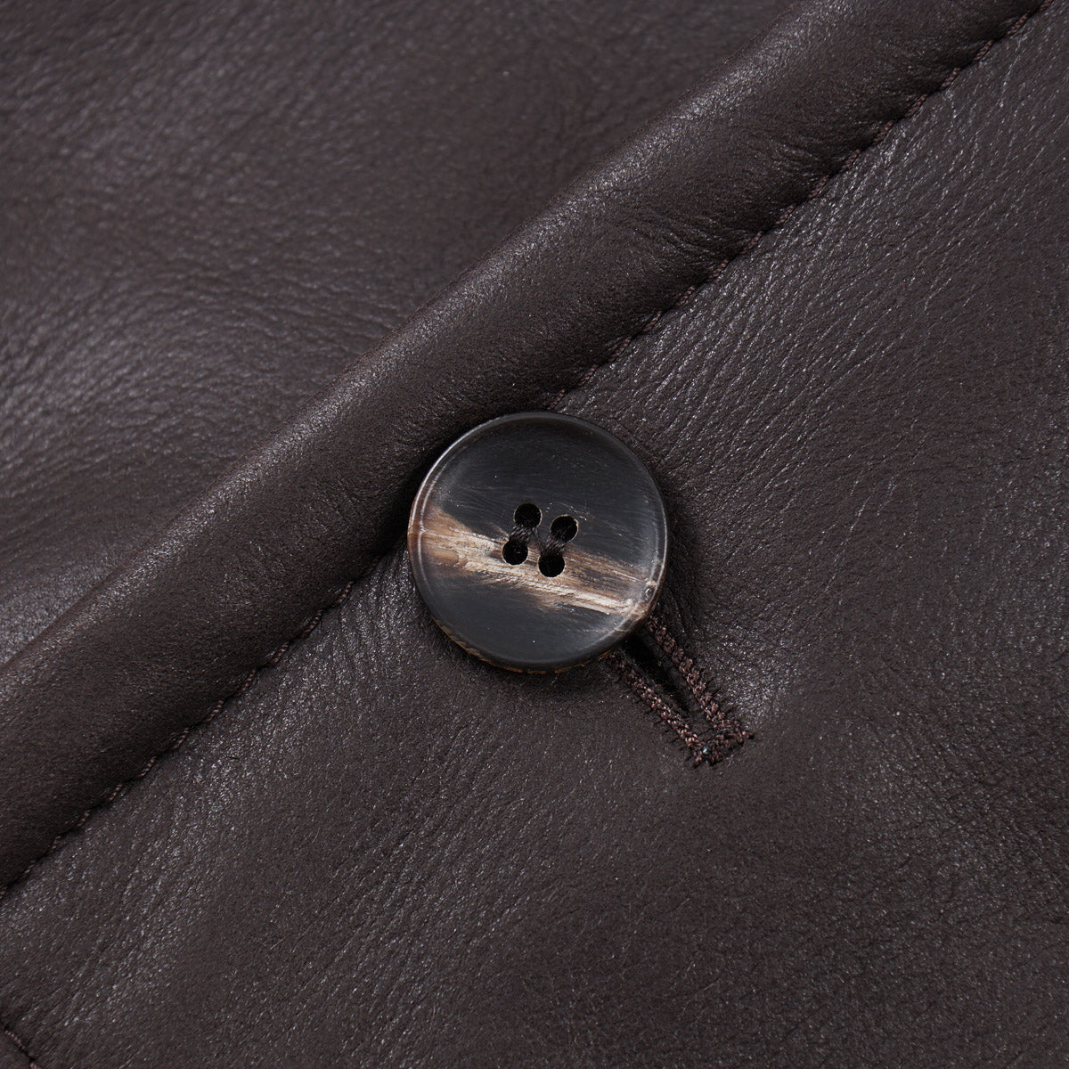 Hettabretz Shearling Leather Overcoat