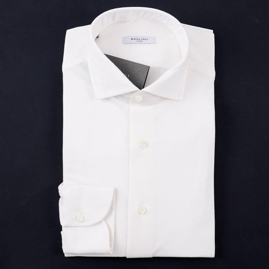 Boglioli Slim-Fit Pique Knit Cotton Shirt - Top Shelf Apparel