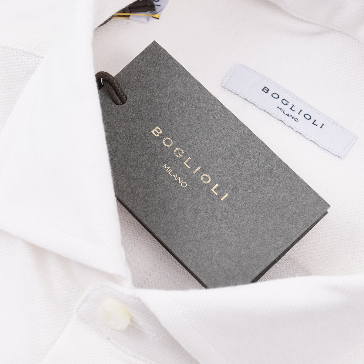 Boglioli Slim-Fit Pique Knit Cotton Shirt