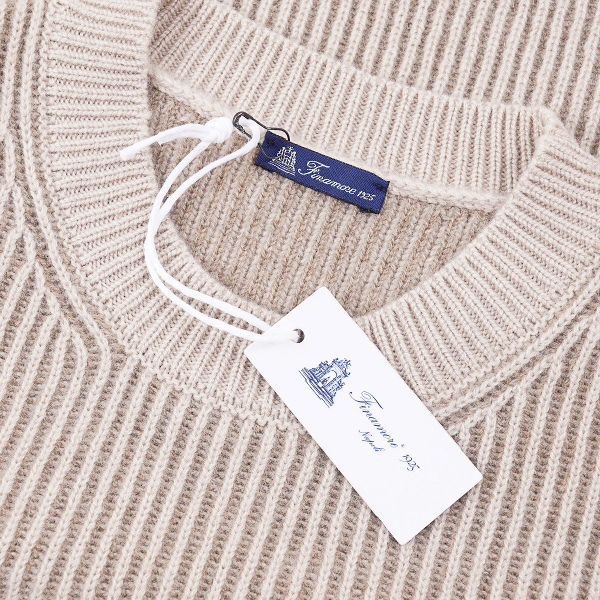 Finamore Rib Knit Cashmere Sweater - Top Shelf Apparel