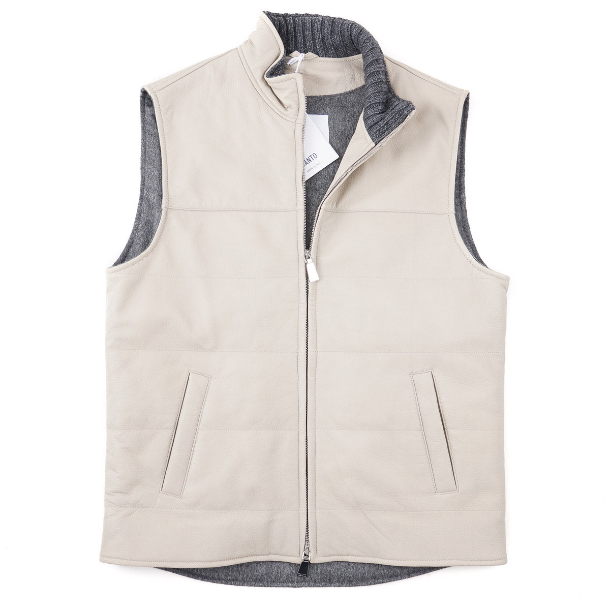 Manto Wool-Lined Deerskin Leather Vest - Top Shelf Apparel