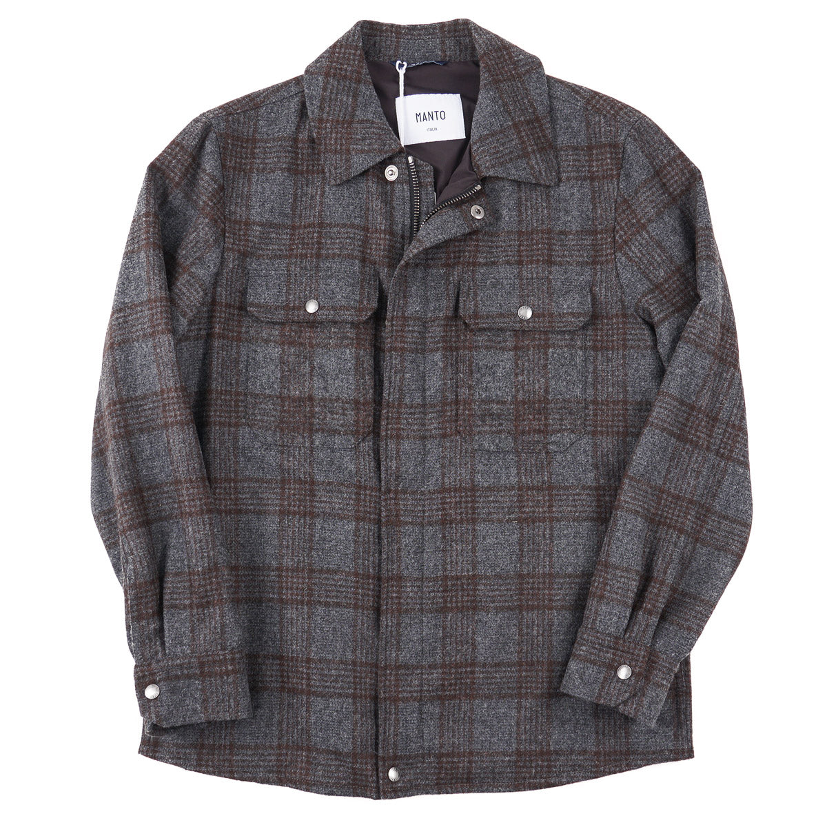 Manto Flannel Cashmere-Alpaca Jacket - Top Shelf Apparel