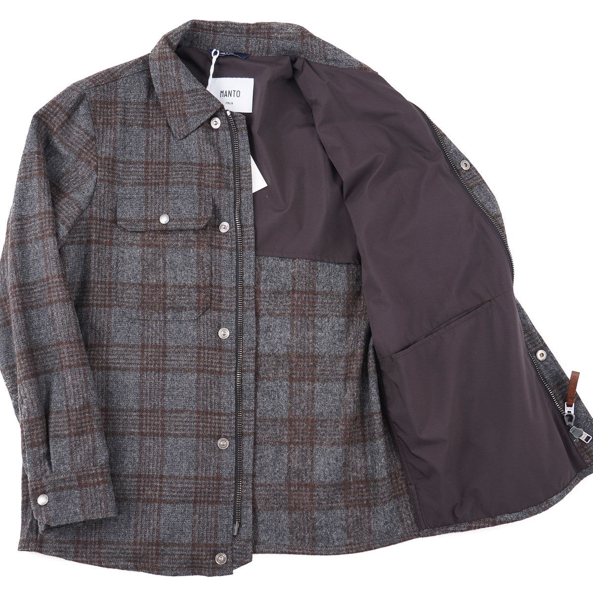 Manto Flannel Cashmere-Alpaca Jacket - Top Shelf Apparel