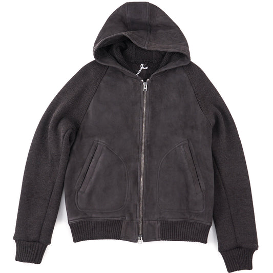 Manto Shearling Leather Hooded Jacket - Top Shelf Apparel