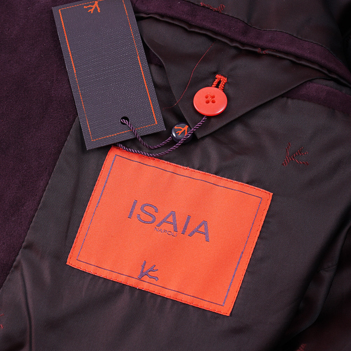 Isaia Soft Lamb Suede Leather Blazer