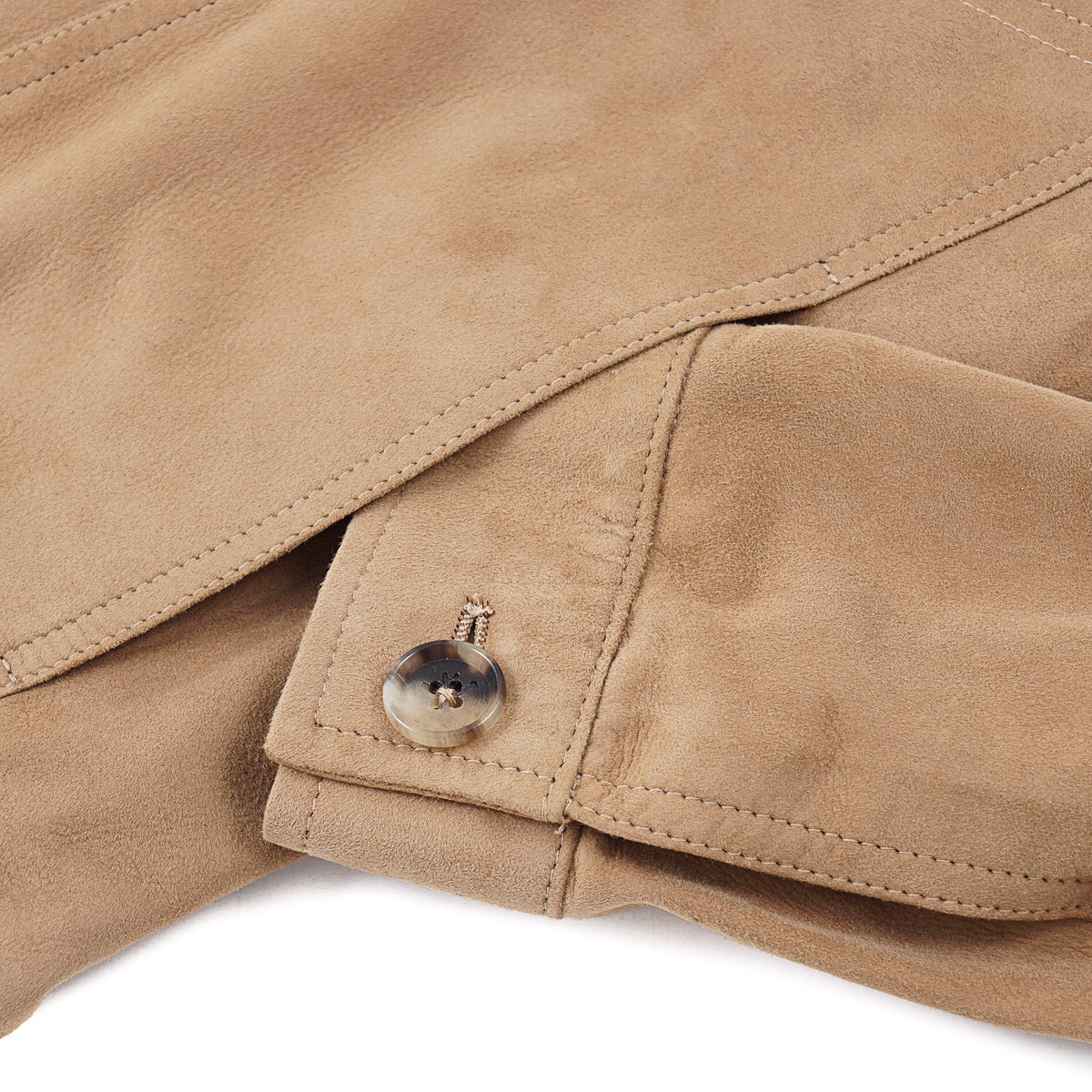 Isaia Lightweight Lamb Suede Jacket