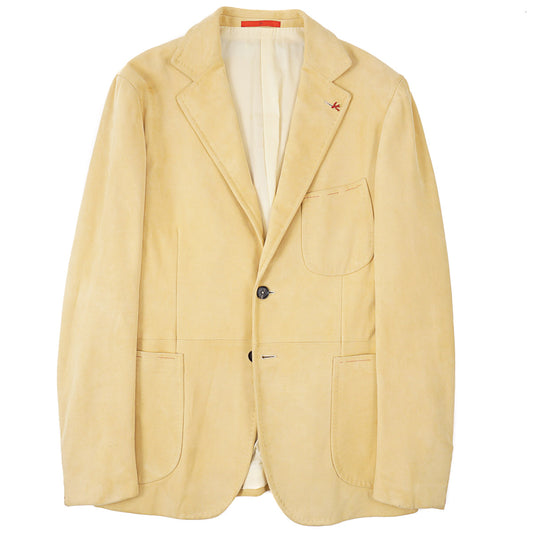 Isaia Soft Lamb Suede Leather Blazer - Top Shelf Apparel