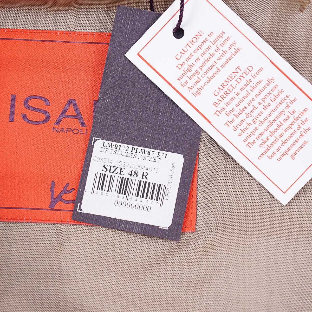 Isaia Lightweight Lamb Suede Jacket