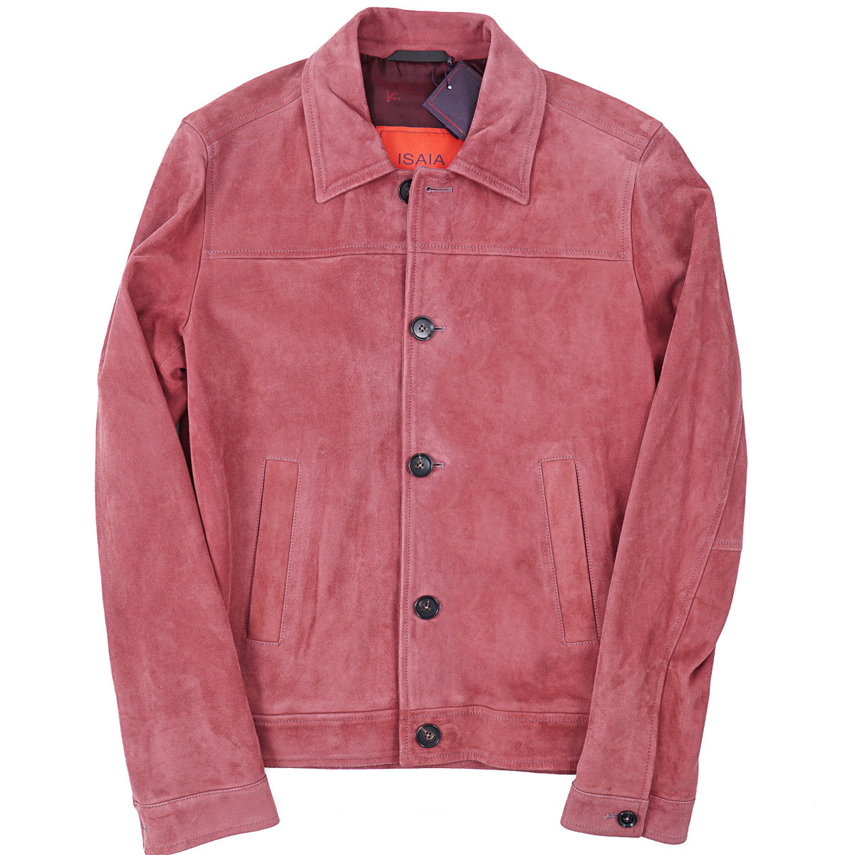 Isaia 'Portofino' Lamb Suede Jacket