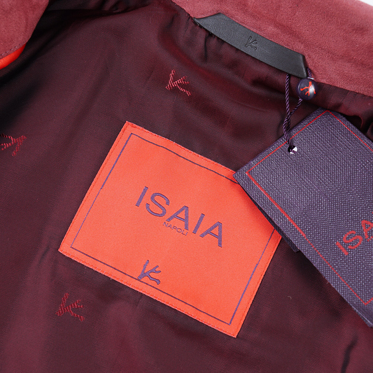 Isaia 'Portofino' Lamb Suede Jacket