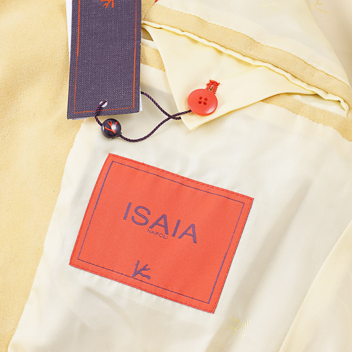 Isaia Soft Lamb Suede Leather Blazer