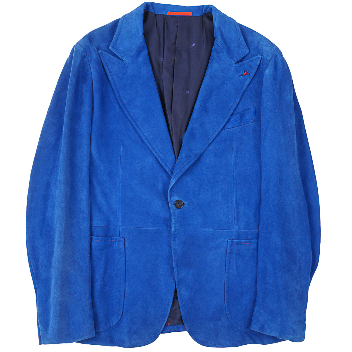Isaia Soft Lamb Suede Leather Blazer
