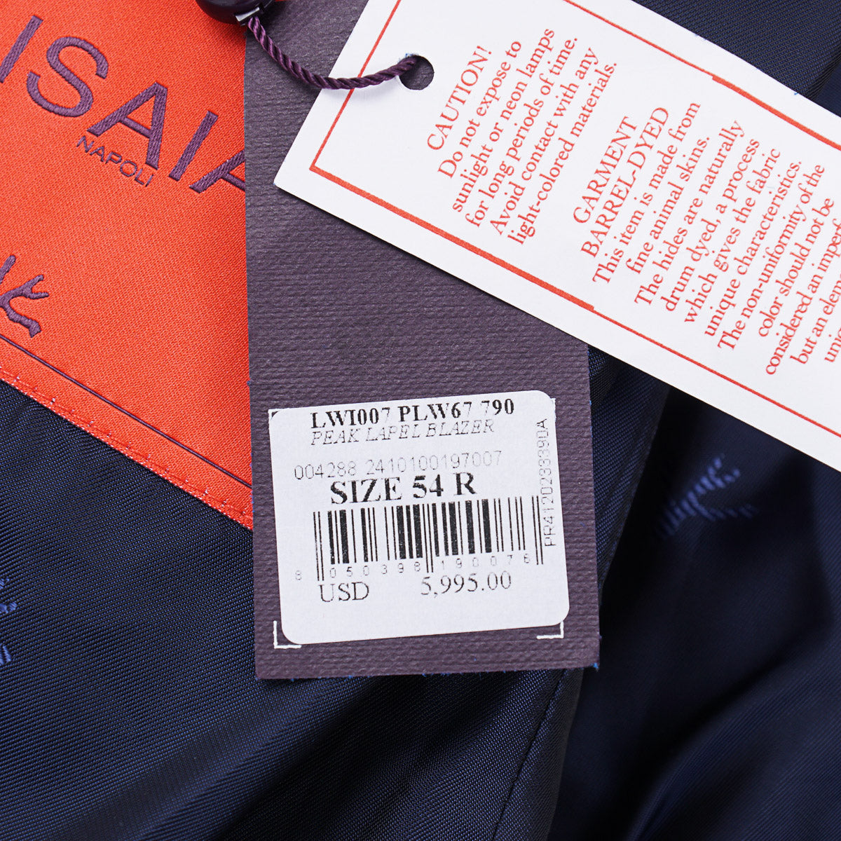 Isaia Soft Lamb Suede Leather Blazer