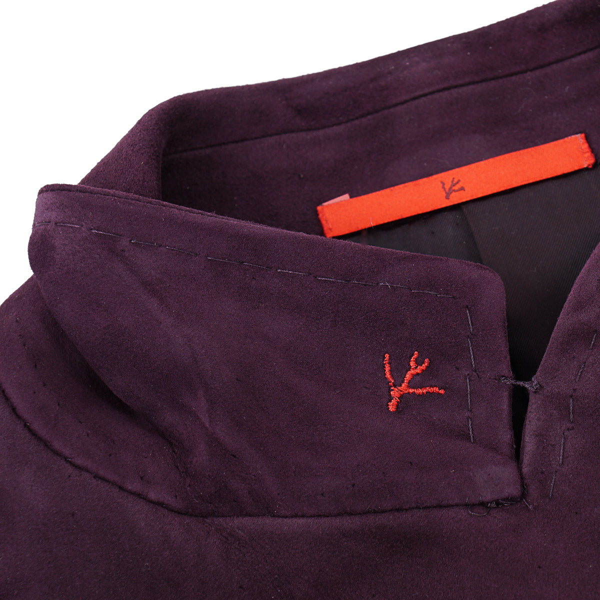 Isaia Soft Lamb Suede Leather Blazer