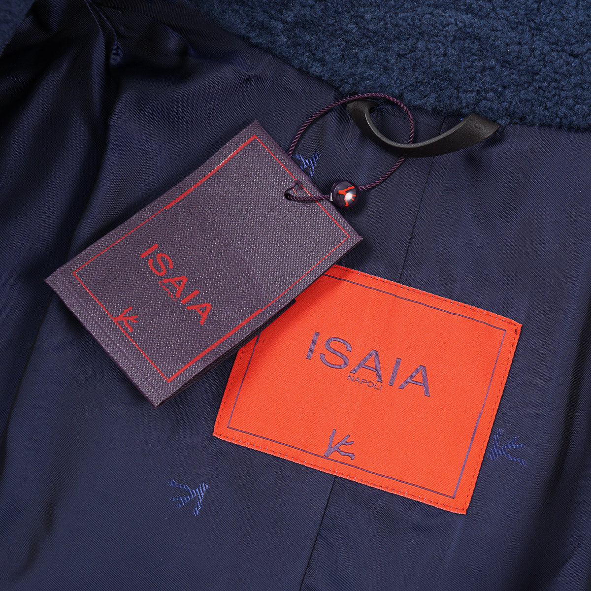 Isaia Plush Reverse Lamb Shearling Coat