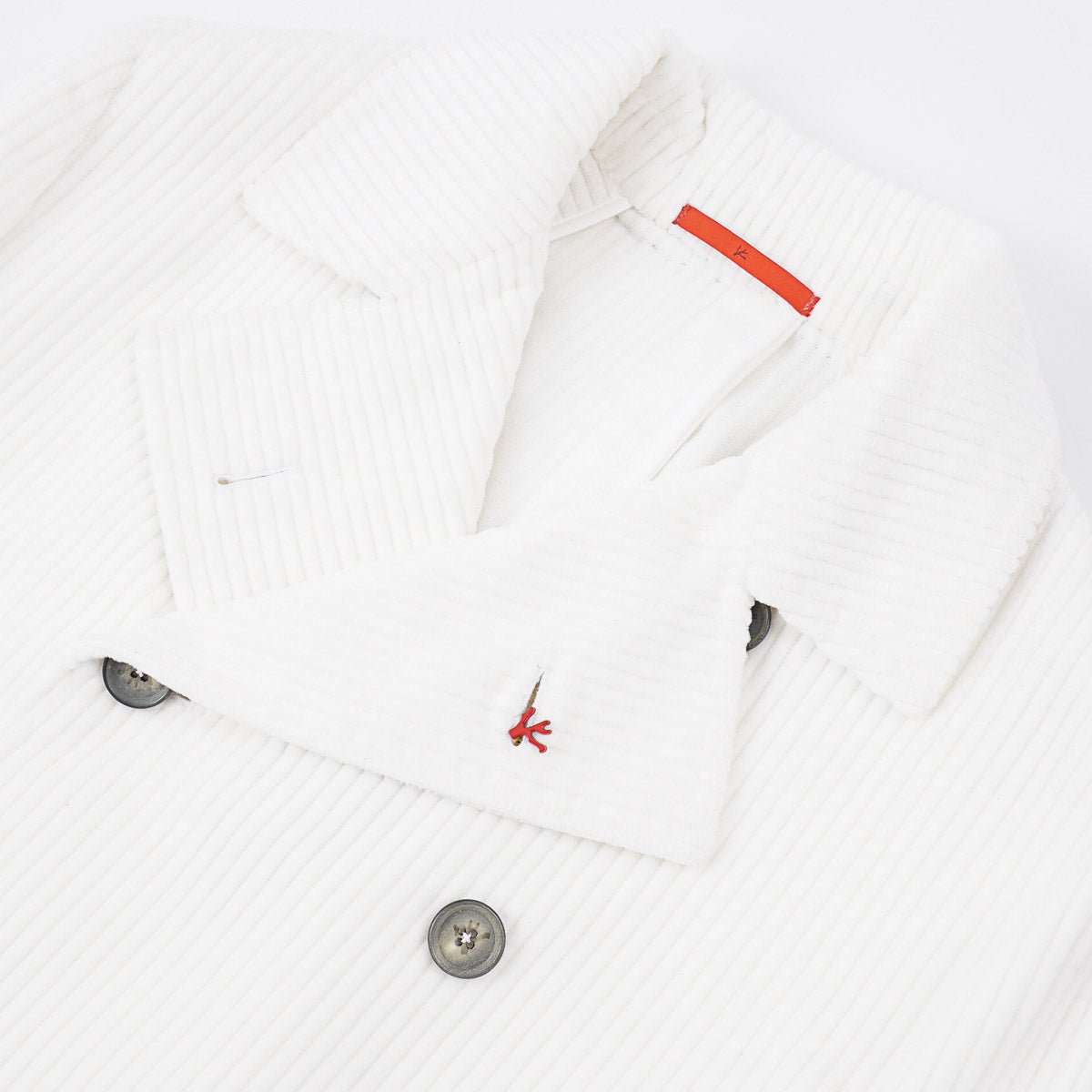 Isaia Corduroy Cotton Pea Coat