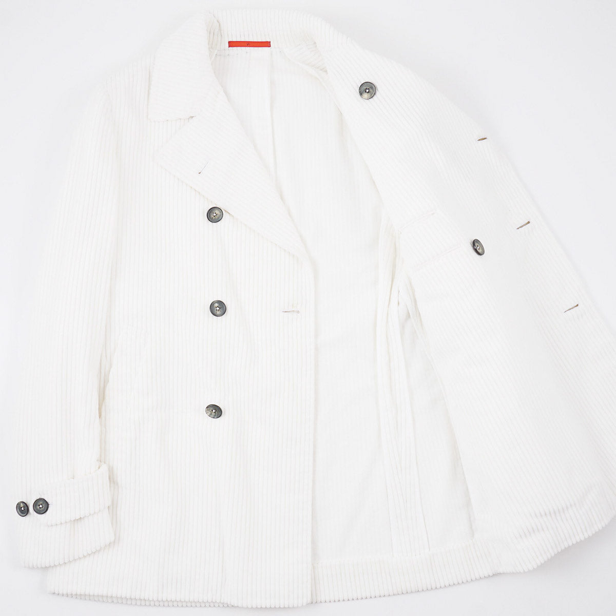 Isaia Corduroy Cotton Pea Coat
