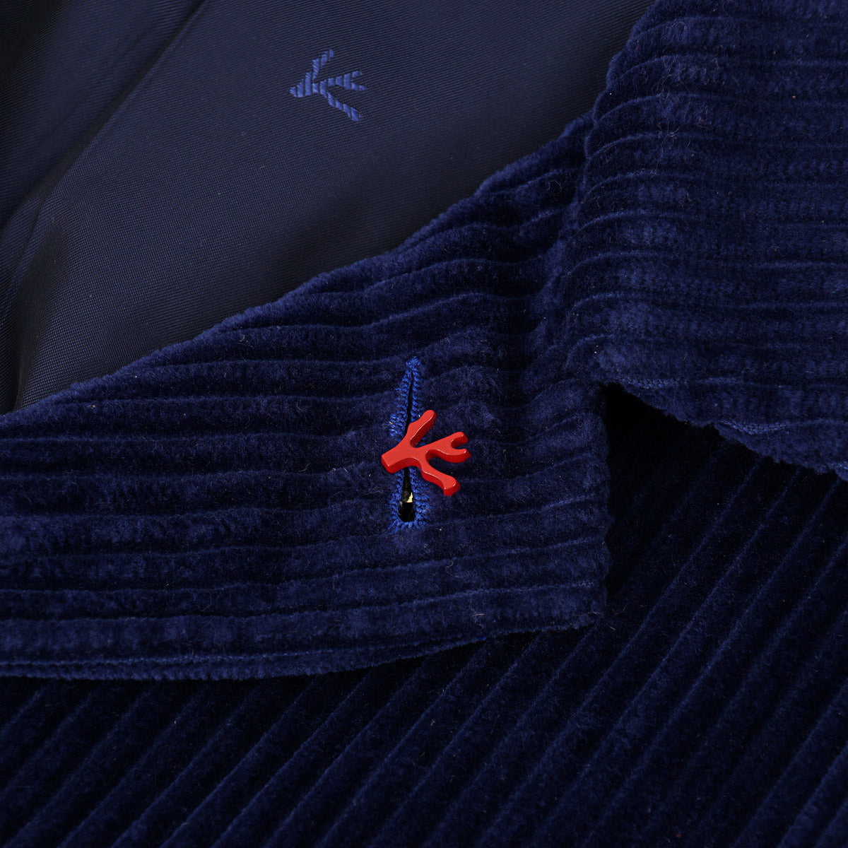 Isaia Slim-Fit Corduroy Cotton Overcoat