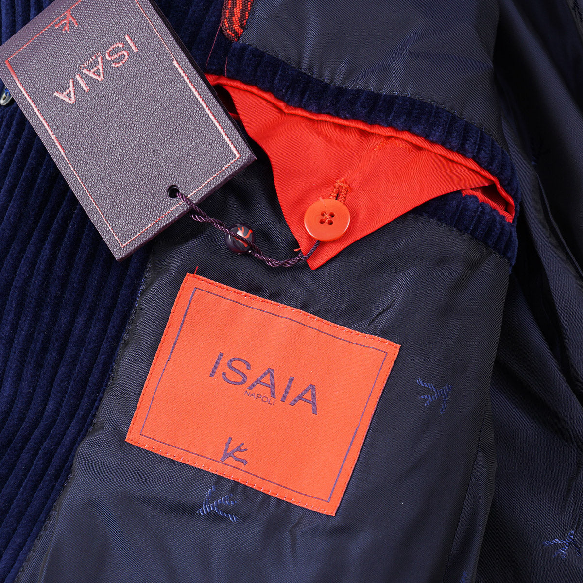 Isaia Slim-Fit Corduroy Cotton Overcoat