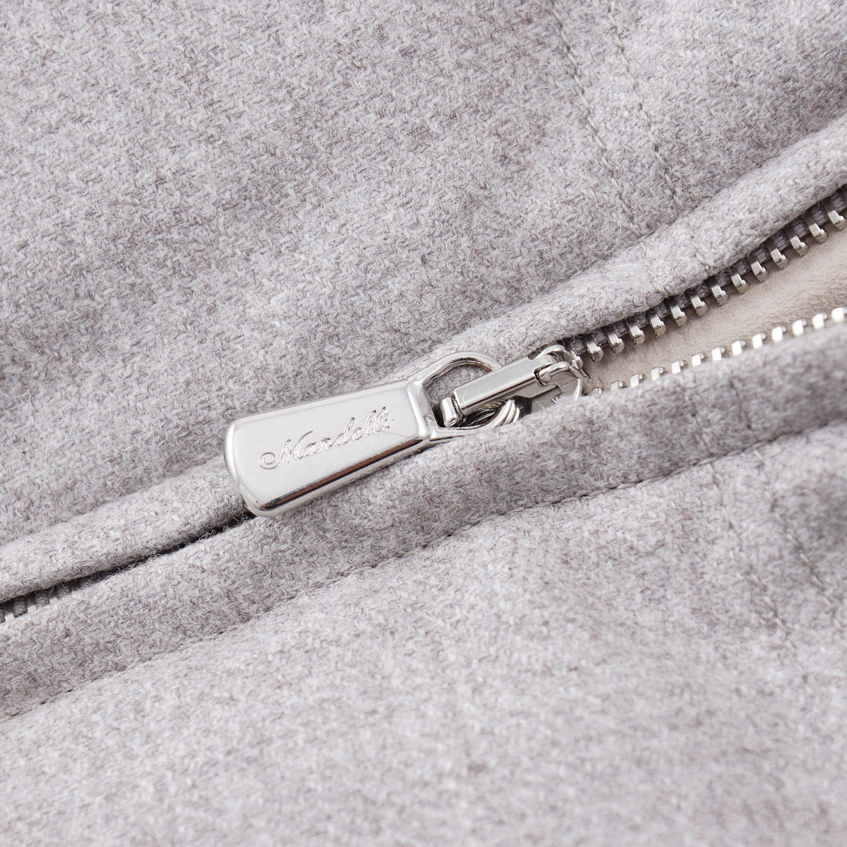 Enrico Mandelli Wool-Cashmere Down Vest with Hood