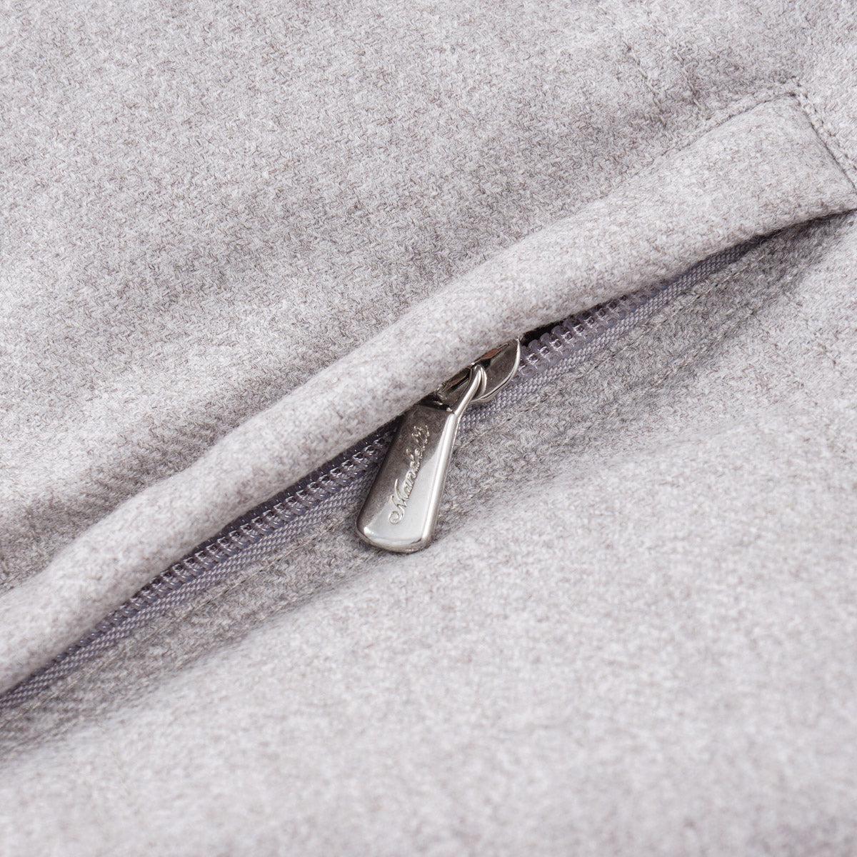 Enrico Mandelli Wool-Cashmere Down Vest with Hood