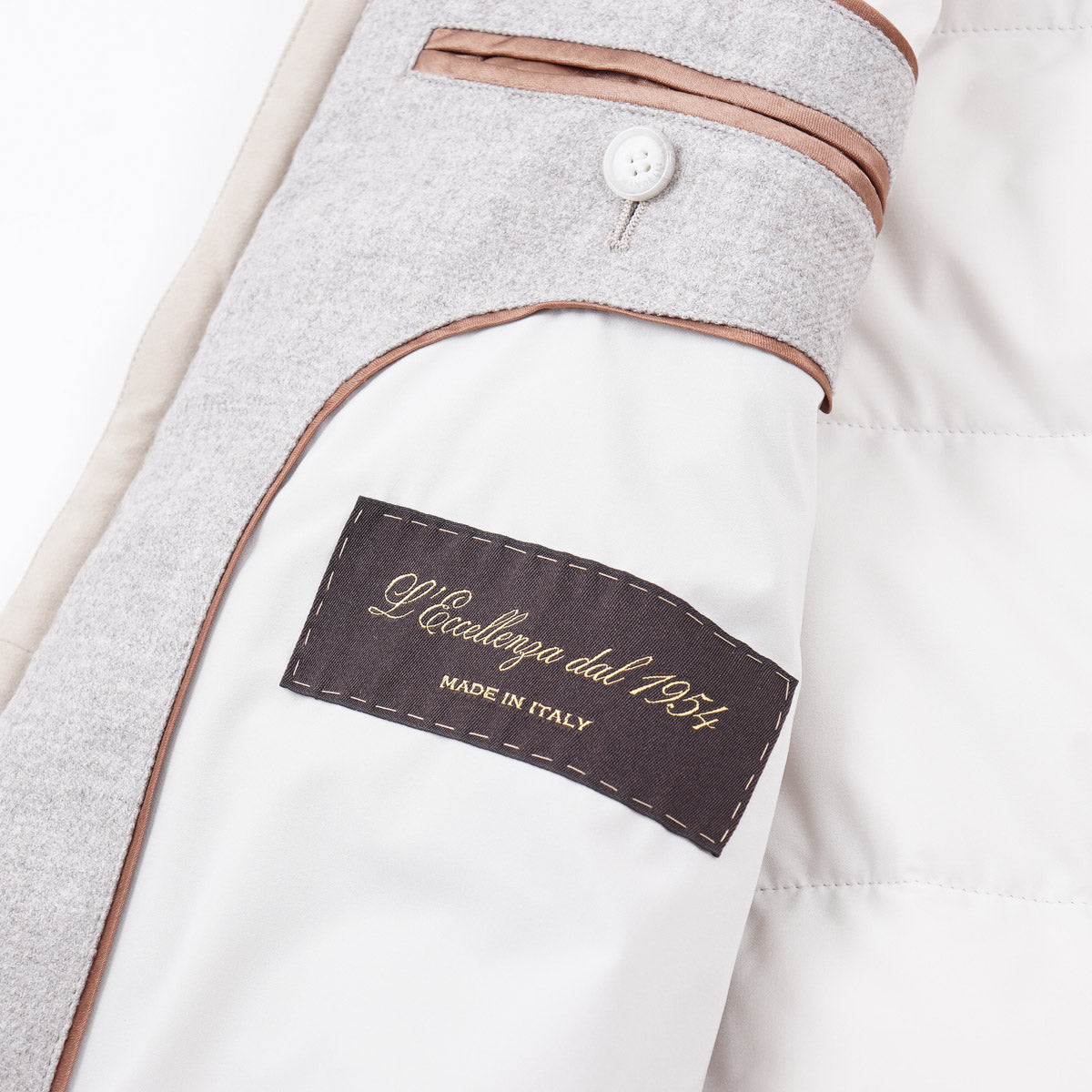 Enrico Mandelli Wool-Cashmere Down Vest with Hood