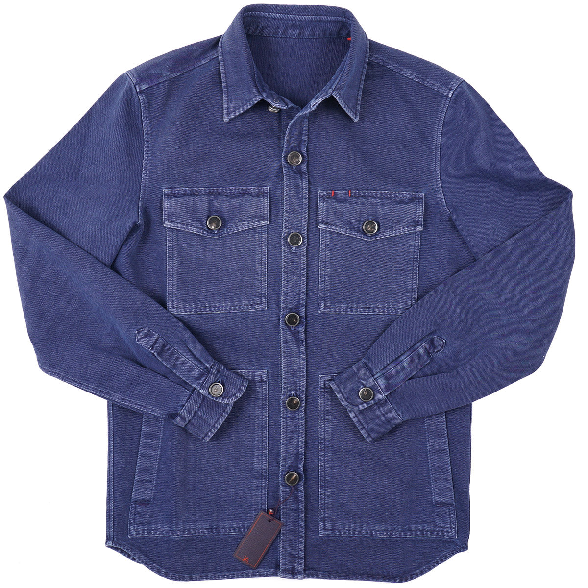Isaia Denim Cotton Shirt-Jacket