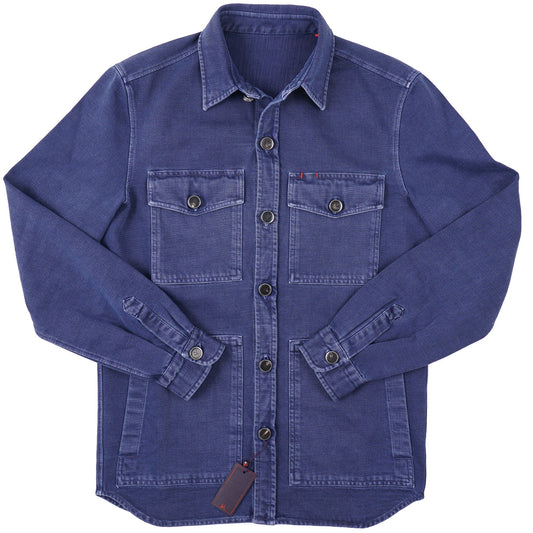 Isaia Denim Cotton Shirt-Jacket