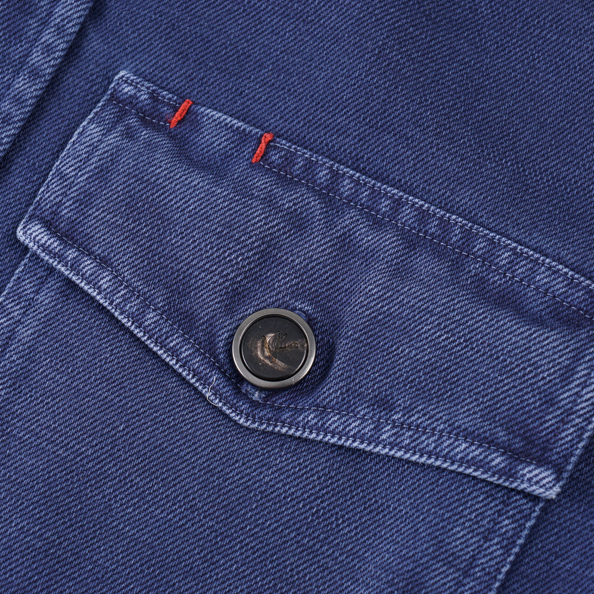Isaia Denim Cotton Shirt-Jacket
