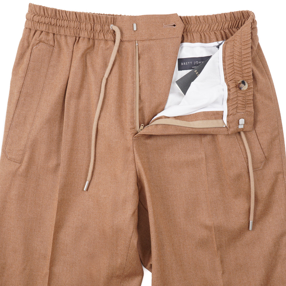 Brett Johnson Wool-Silk Jogger Pants