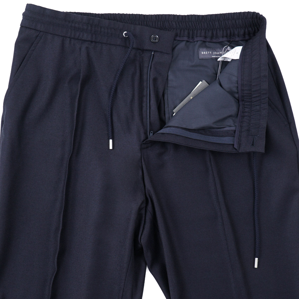 Brett Johnson Wool-Silk Drawstring Pants