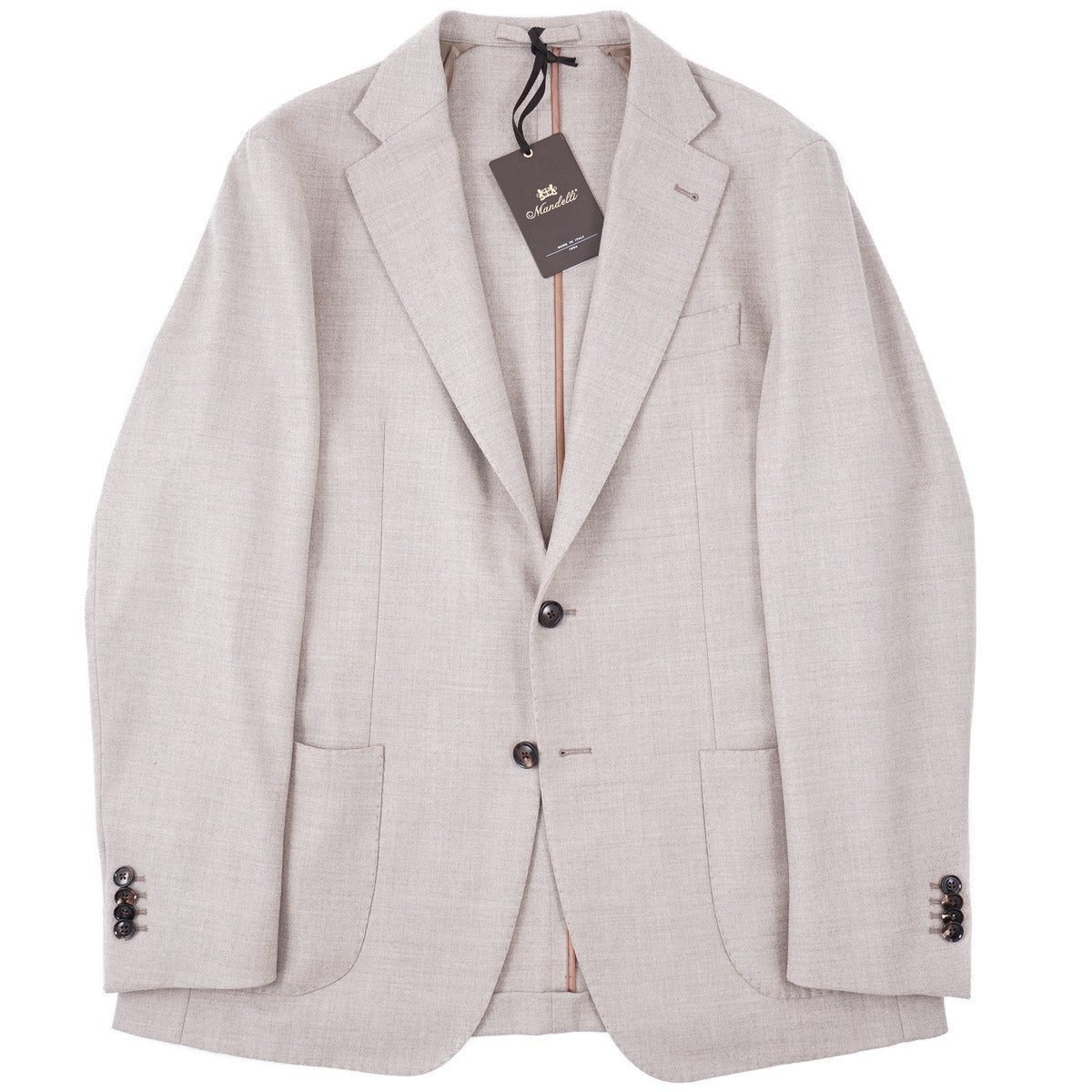 Mandelli Soft-Constructed Wool Suit