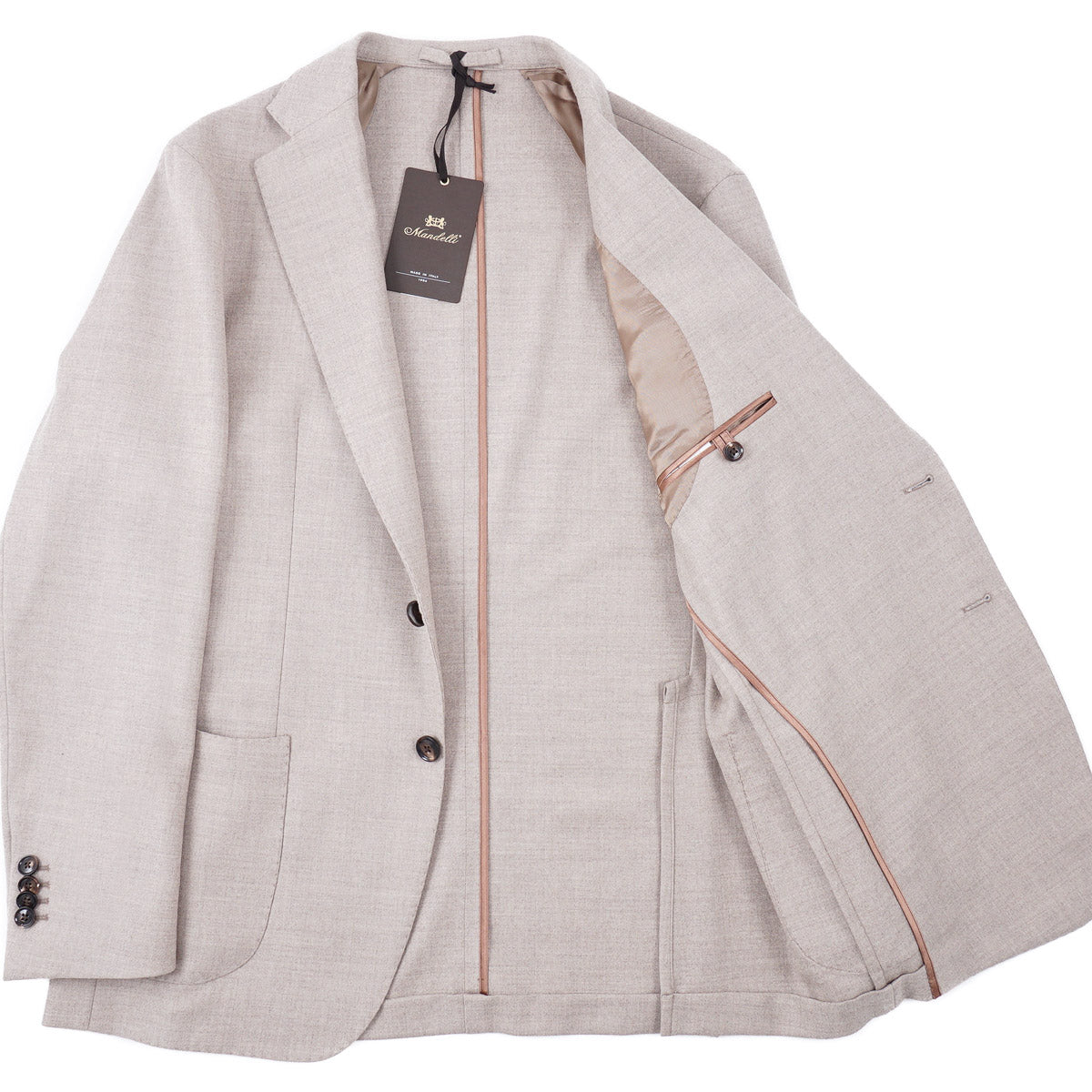 Mandelli Soft-Constructed Wool Suit