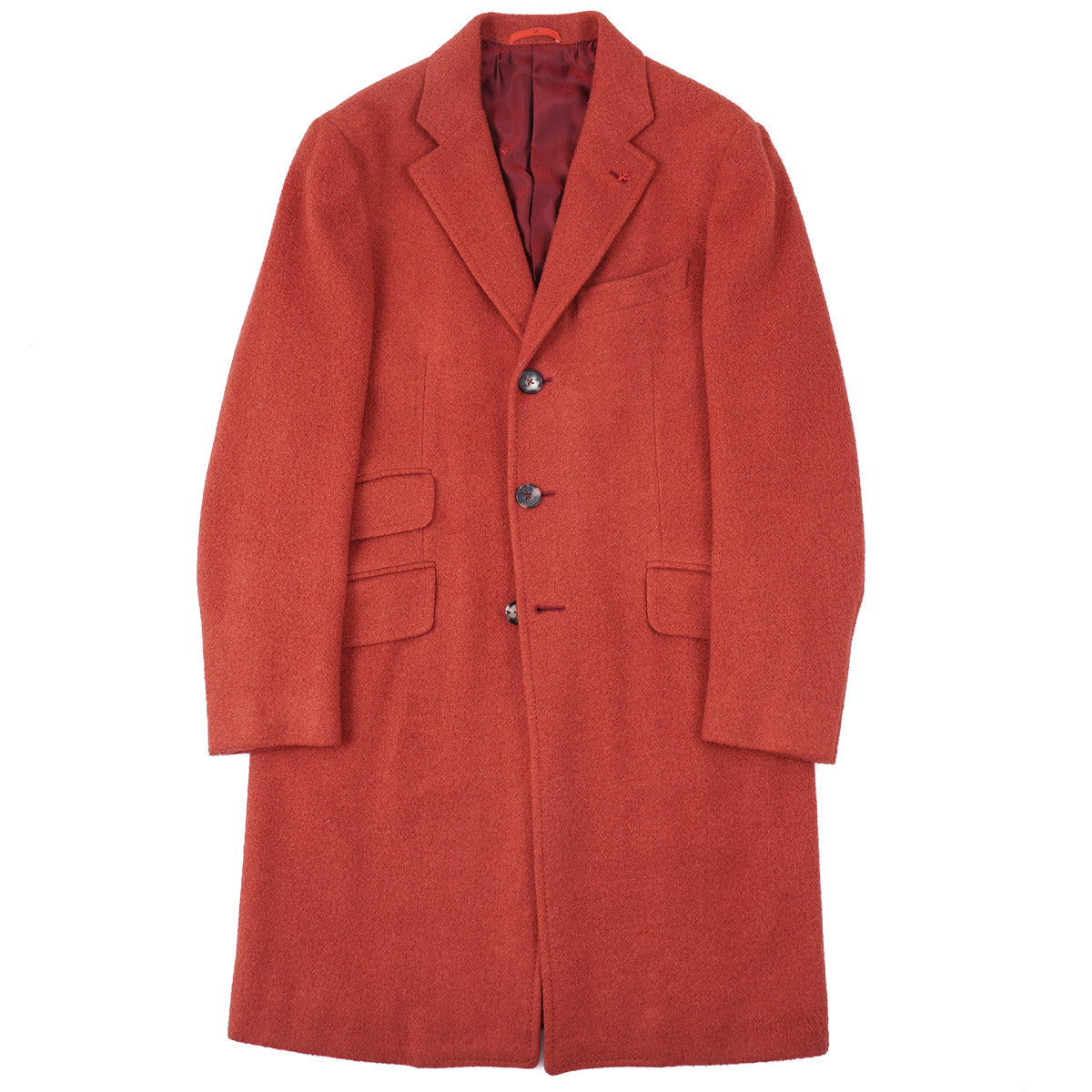 Isaia Camelhair and Silk Overcoat