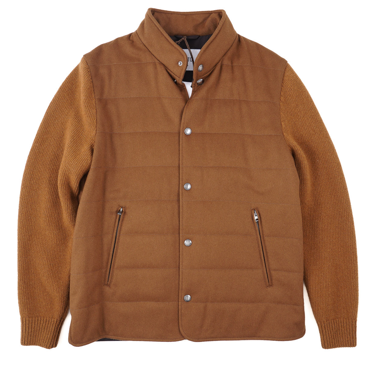 Manto Cashmere Jacket with Knit Sleeves - Top Shelf Apparel