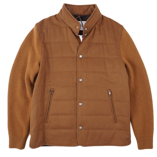 Manto Cashmere Jacket with Knit Sleeves
