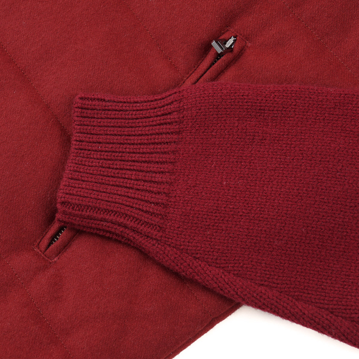 Manto Cashmere Jacket with Knit Sleeves