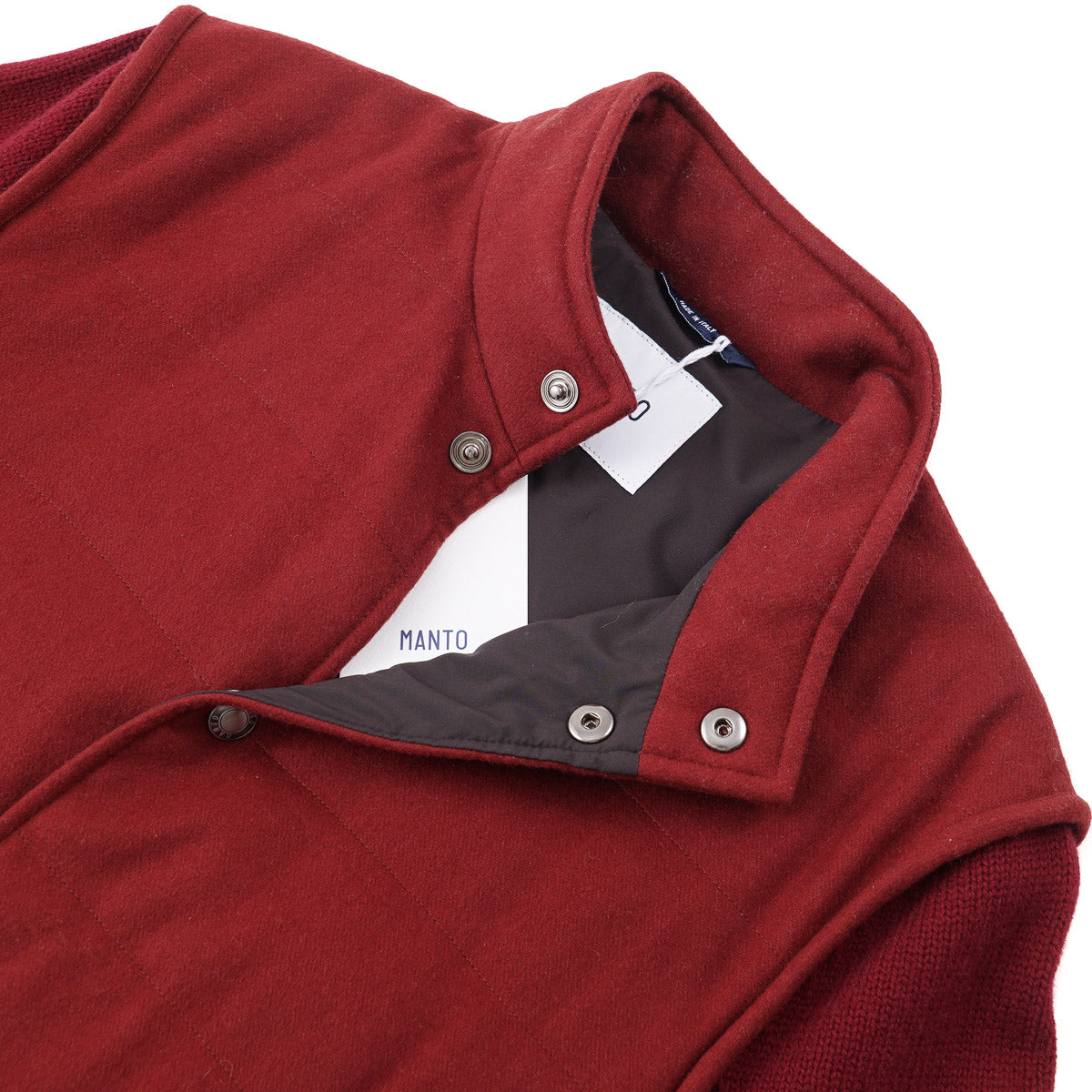 Manto Cashmere Jacket with Knit Sleeves