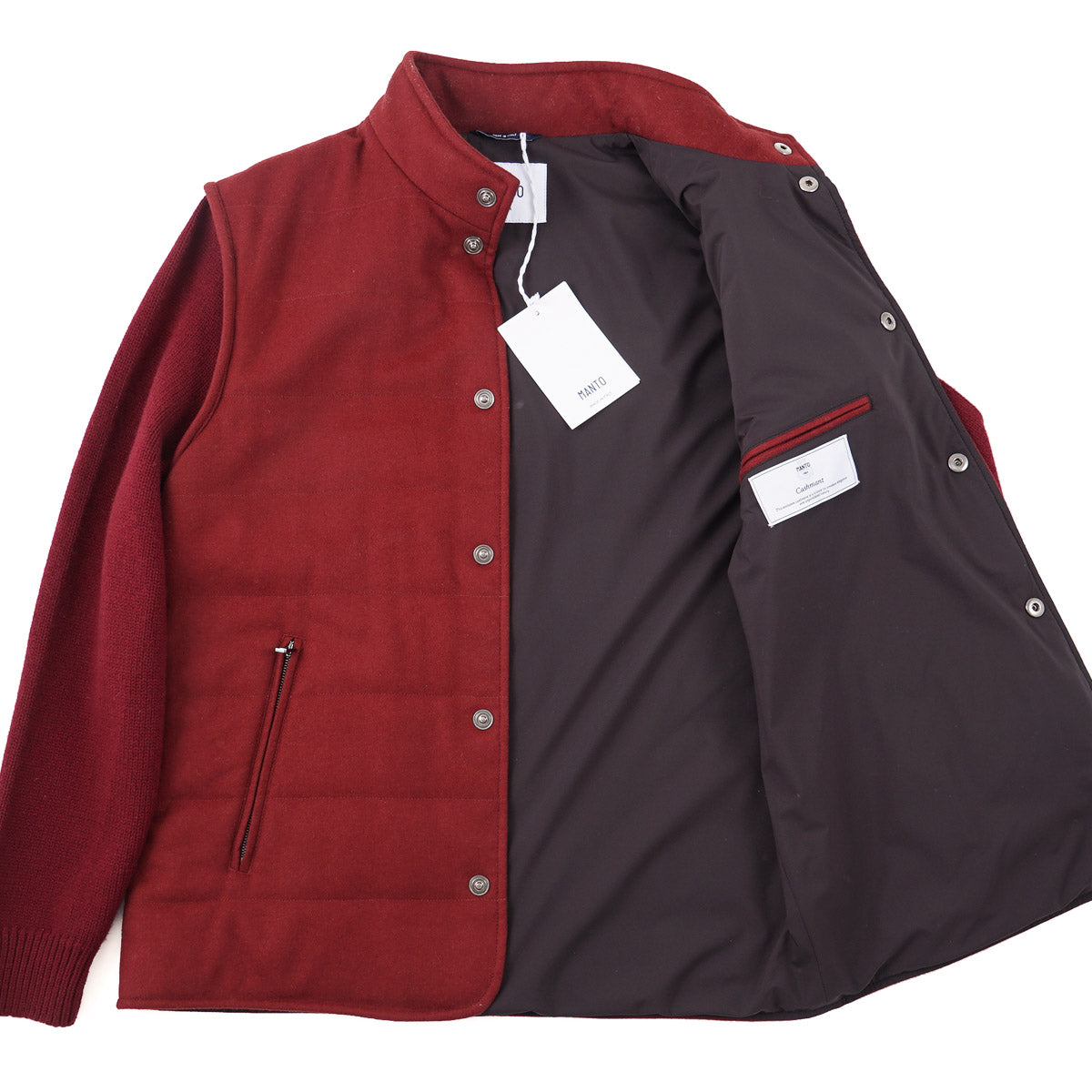 Manto Cashmere Jacket with Knit Sleeves