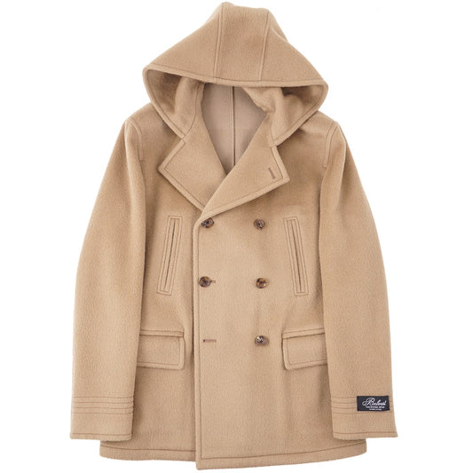 Belvest Wool Pea Coat with Hood