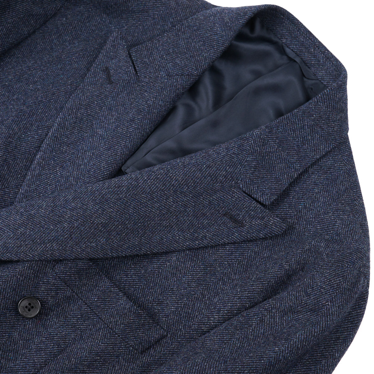 Belvest Soft Herringbone Wool Sport Coat