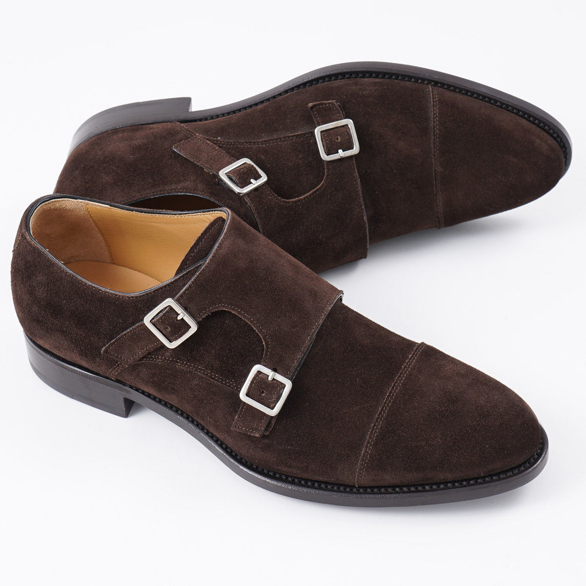 Isaia Suede Double Monk Strap - Top Shelf Apparel