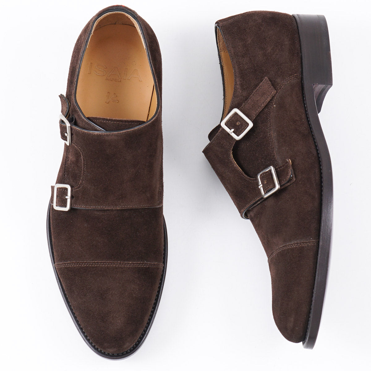 Isaia Suede Double Monk Strap - Top Shelf Apparel