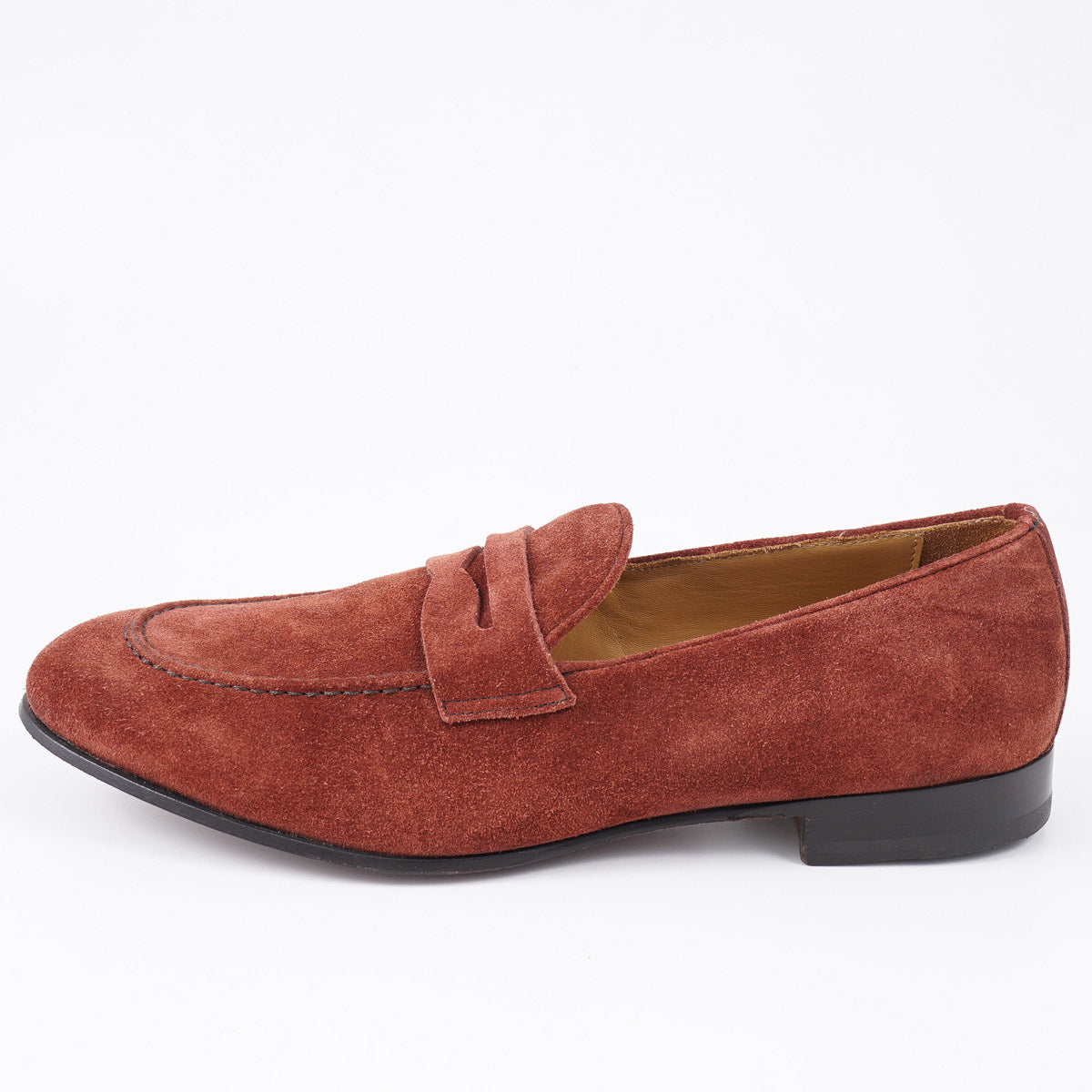 Isaia Unlined Suede Penny Loafer - Top Shelf Apparel