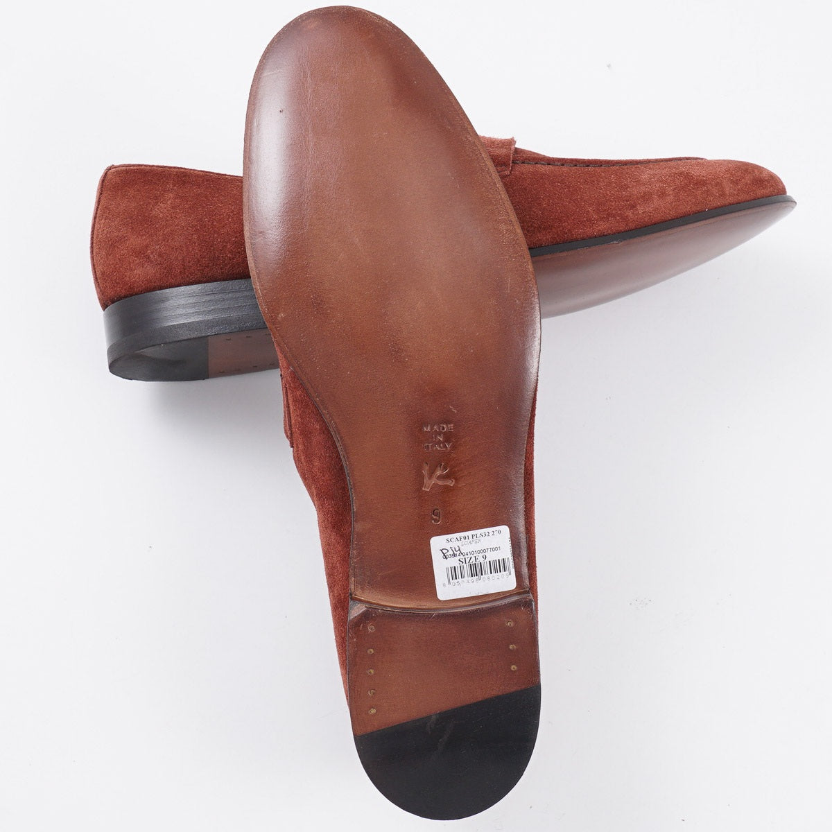 Isaia Unlined Suede Penny Loafer - Top Shelf Apparel