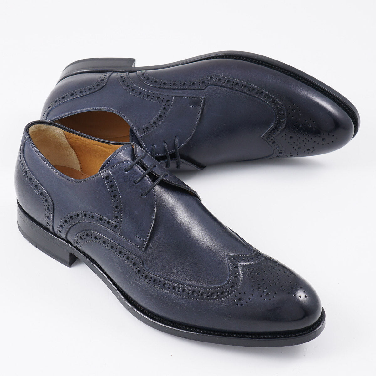 Isaia Calf Goodyear-Welt Wingtip - Top Shelf Apparel