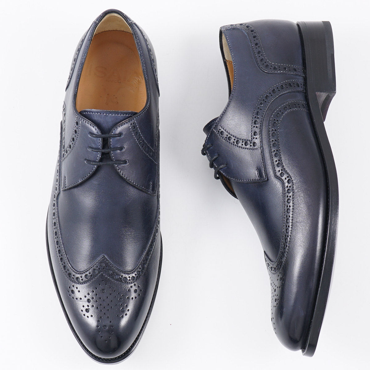 Isaia Calf Goodyear-Welt Wingtip - Top Shelf Apparel