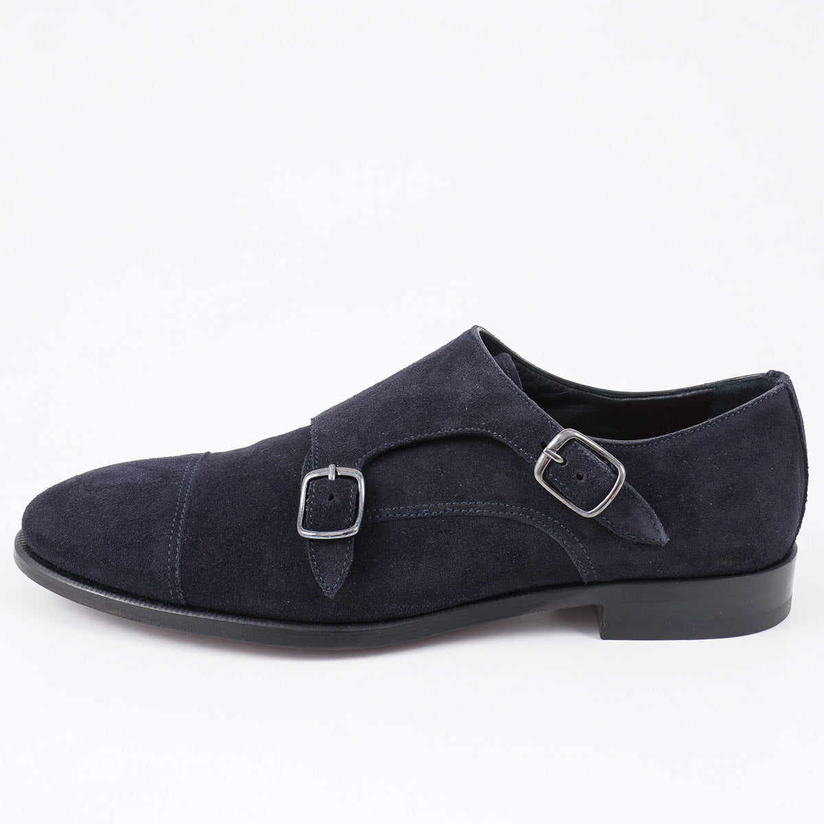 Isaia Suede Double Monk Strap