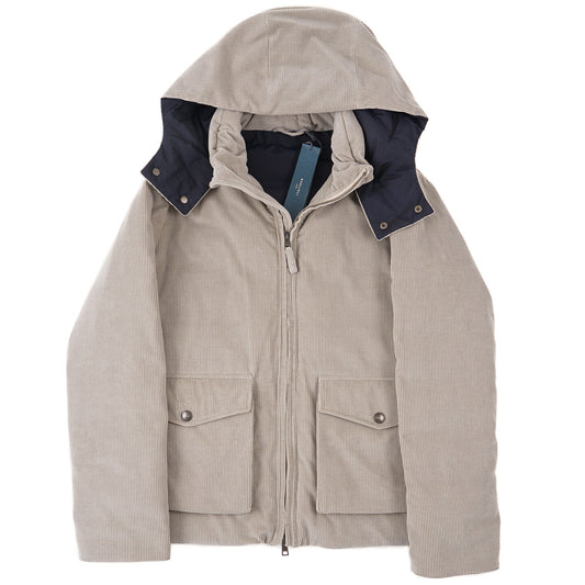 Boglioli Corduroy Hooded Down Jacket