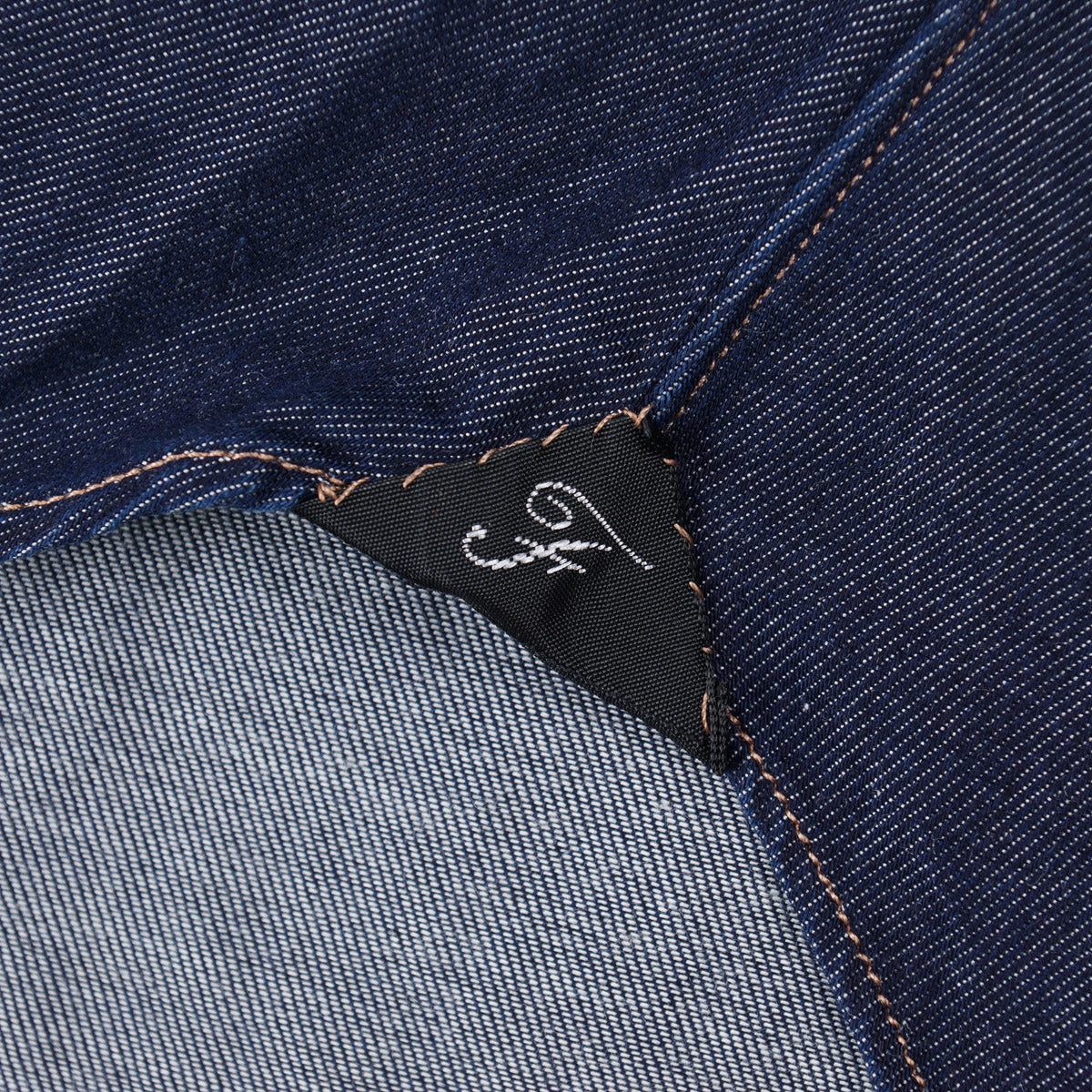 Finamore Snap-Front Chambray Denim Shirt